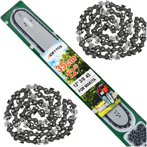 BARRA GUIDA PER SEGA A SCOPPIO + 2 CATENE 35 cm 12'' 45 1,3 3/8