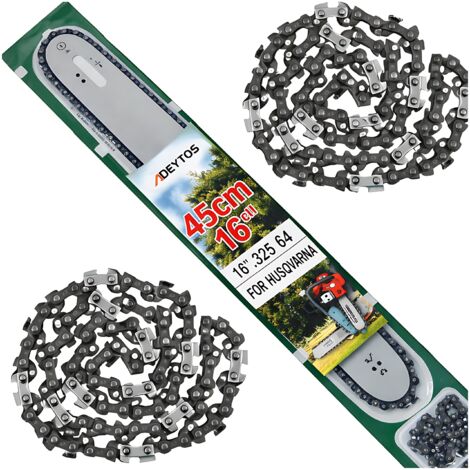 BARRA GUIDA PER SEGA A SCOPPIO + 2 CATENE 45cm 16'' 64 1.5 325
