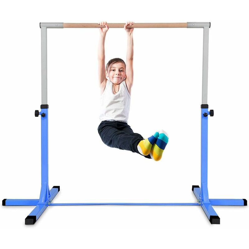

Barra Horizontal de Gimnasia para Niños Barra para Entrenamiento Altura Ajustable Carga hasta100kg