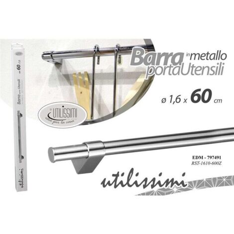 Porta Mestoli In Acciaio Inox - Set Di 2, Bianco E Nero, Per Cucina Compatta - Foto 3