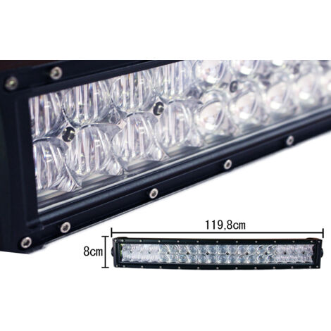 Barra Led 288W 1280mm 9V-60V Doppia Fila 96X3W Lente Combo IP67 Per Fuoristrada Jeep SUV Camper