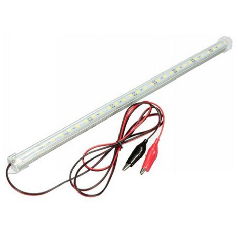 Barra Led per auto e camper 12V 9W 30cm con morsetti IP20 Bianco Freddo 6500K Wisdom