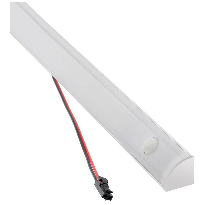 Ledbox - kork Barre linéaire led avec capteur pir 10W, DC12V, 61cm, Blanc
