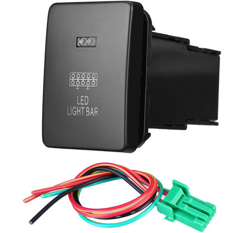 INSMA Barra luminosa a LED con interruttore a pulsante per Mitsubishi Mirage Outlander ZK Pajero QE Triton LBTN