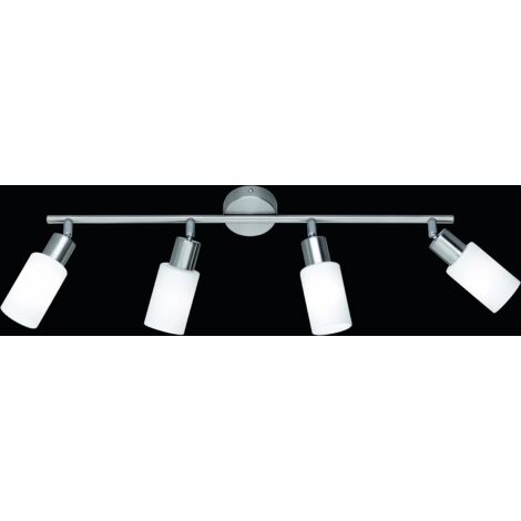 BARRA MARS 4 SPOTS E14 60X21CM NICHEL OPACO CON DI