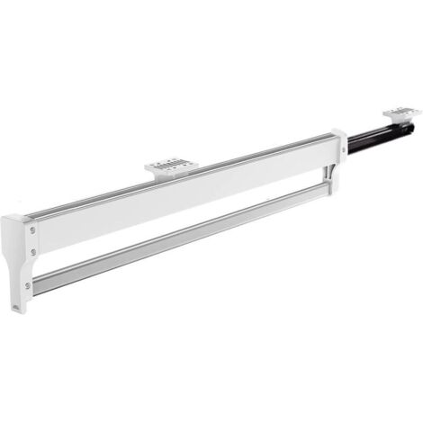 Barra per armadio regolabile KZQ, acciaio resistente, montaggio superiore (292 mm)