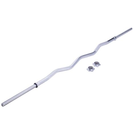 Barra per curl - 7 kg - con fibbie