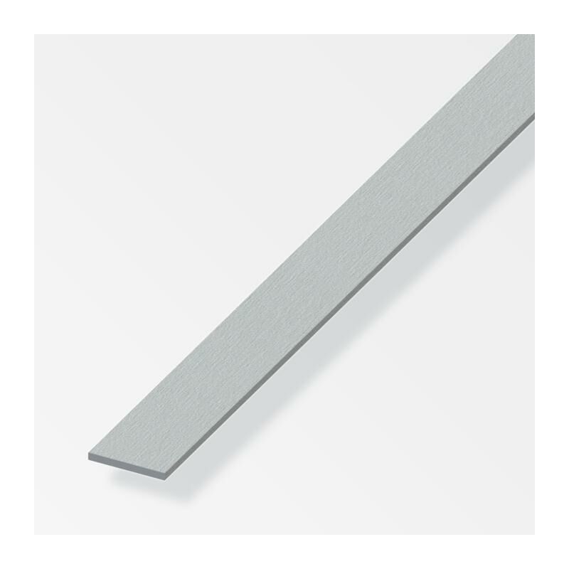Image of Alfer Aluminium Gmbh - Barra piatta alfer aluminium 20x2mm lunghezza 1m effetto acciaio inox - 02210