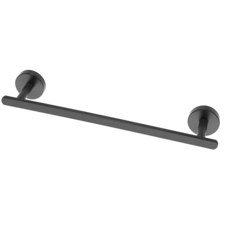 Barra porta asciugamani dritta 35 cm in acciaio nero opaco Chic Black