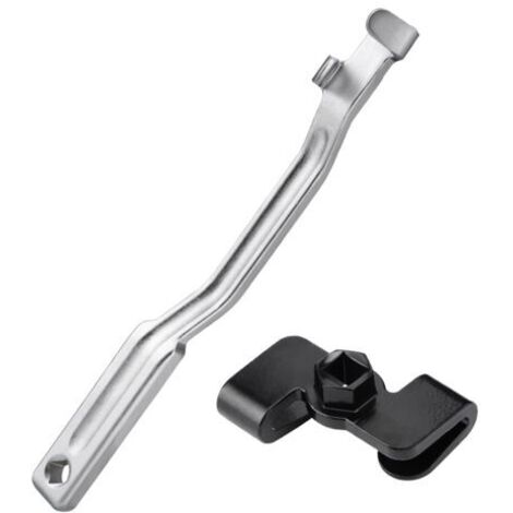 Barra portautensili di estensione per chiave inglese in 2 pezzi, adattatore per barra portautensili di estensione per chiave inglese con attacco da 1/2"/utensile con attacco esagonale da 21 mm
