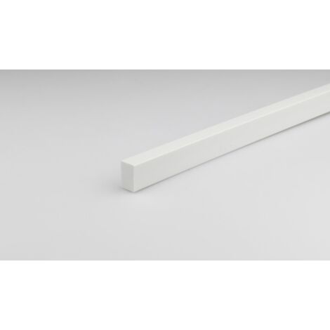 BARRA RETT.PVC MM.10X15 BIANCO MT.1