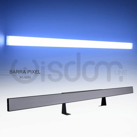 Barra LED Qpix bar RGB 100cm controllo DMX modalità pixel to pixel