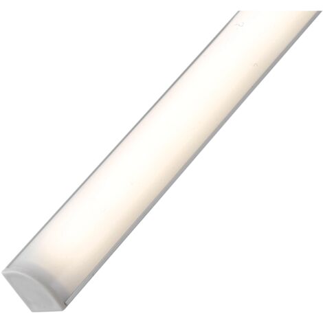 barra sottopensile angolare led "unix 90" con diffusore silver, 1180 lm 4000 k
