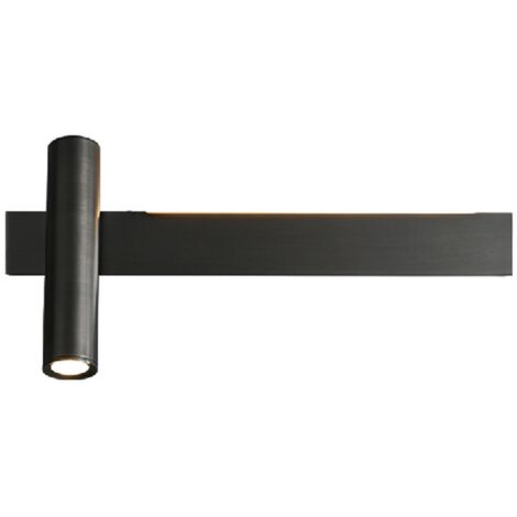 Barra - Stilvolle moderne Wandleuchte Schwarz 30 cm - Links