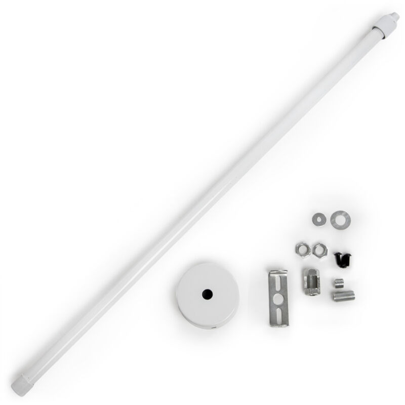 

Greenice - Barra Suspensión Extensible Carril Focos LED 50 ► 100Cm - Blanco (PL-218000S-W)
