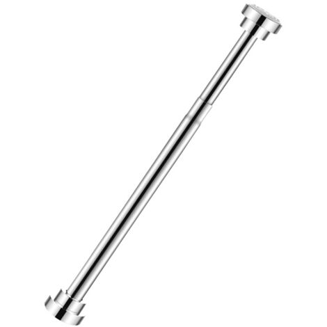 Barra telescópica de acero inoxidable (no perforada) para ducha y vestuario – tubo de 22 mm