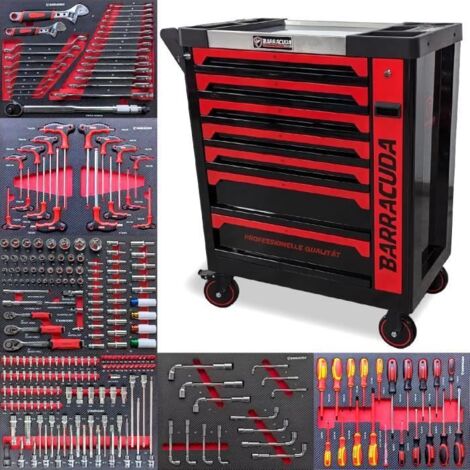 SERVANTE D'ATELIER WOOD PRO 7/7 ROUGE ET NOIR SERVANTE D'ATELIER WOOD PRO 7/7 ROUGE ET NOIR