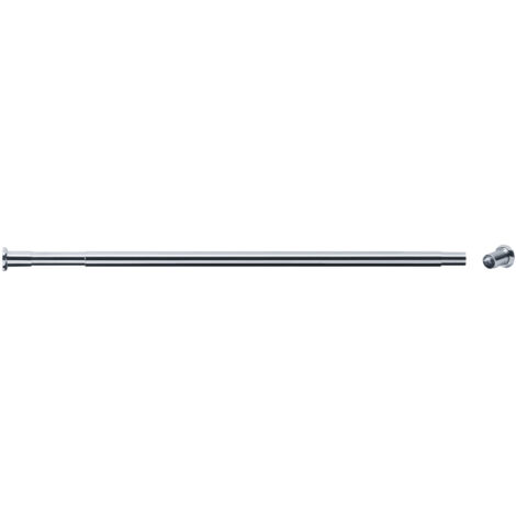Barras de cortina rectas de latón cromado extensible de 1180 mm a 2100 mm