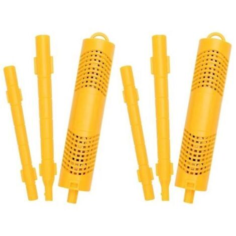 Barras de filtro mineral para piscinas y jacuzzis, paquete de 2, duran de 4 a 6 meses, cartucho de por vida que reduce la necesidad de cloro y bromo, ajuste universal, absorción eficiente, larga durac