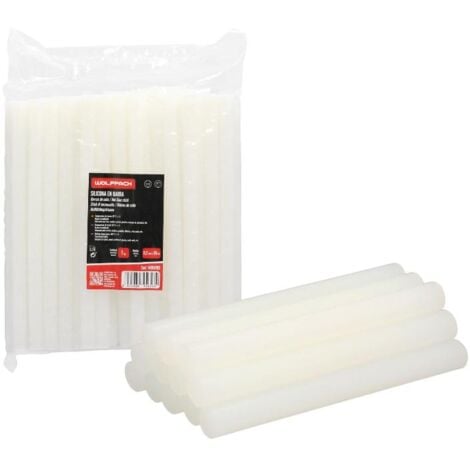 barras de pegamento caliente ø 11,2 mm. bolsa de 1 kg. barras silicona, pegamento pistola termofusible, silicona pistola