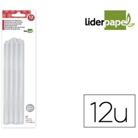 Barras de pegamento caliente liderpapel pg09 7 mm diámetro 200 mm largo