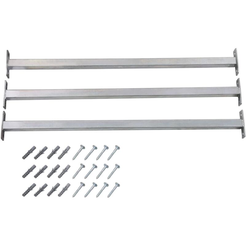 

Barras de seguridad ajustables para ventanas 3 uds 710-1200 mm