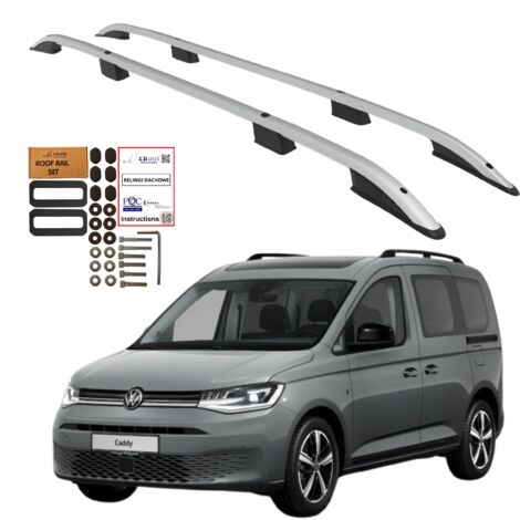 Barras de techo VOLKSWAGEN CADDY FORD TRANSIT CONNECT LONG 2020- Sólidas