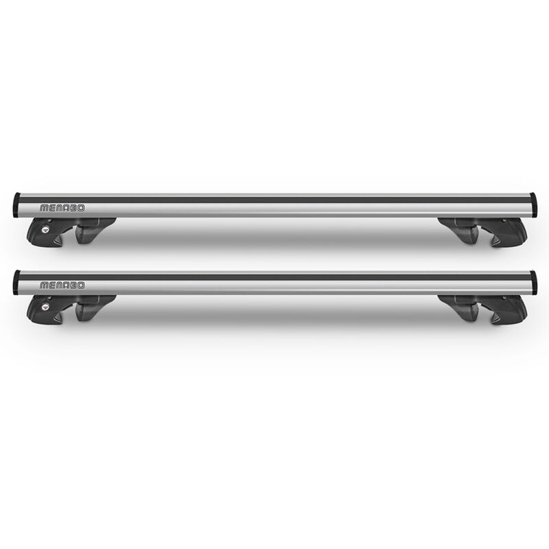 

Barras portaequipaje con rieles elevados para automóviles Menabò Jackson XL Silver