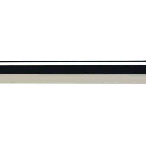 Barre à rideaux couleur givre (effet inox brossé) – Longueur 1500 mm – Ø 28 mm – Finition mate métallisée – Pour voilages et rideaux – Compatible supports standard