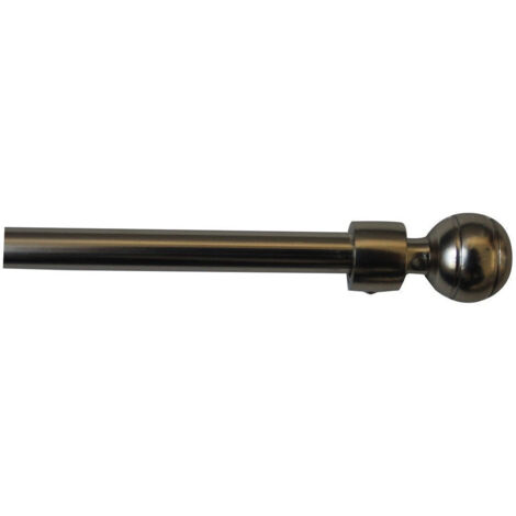 Barre à rideaux extensible 40-70cm Boule chromé mat INVENTIV