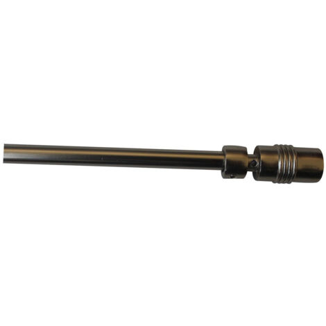 Barre à rideaux extensible 40-70cm chromé mat INVENTIV