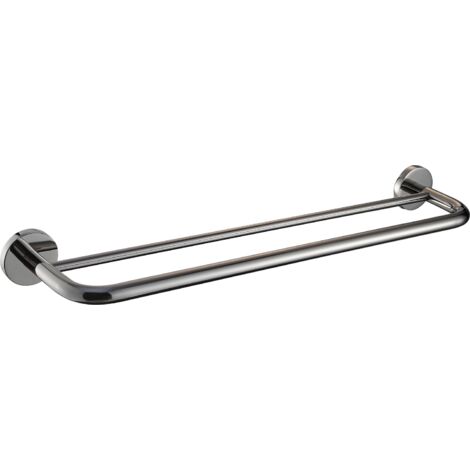 Barre à serviettes double KWC AR, FIRMUS, en acier inoxydable, 600x60x200 mm, AP, brillant