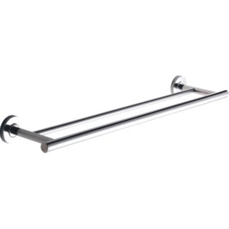 Barre à serviettes double KWC AR, MEDIUS, en acier inoxydable, 600x54x125 mm, AP, brillant