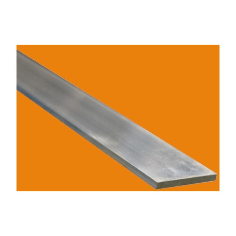 Barre aluminium plate 6060 - 1 metre, Dimension - 40 mm, Epaisseur 8 mm