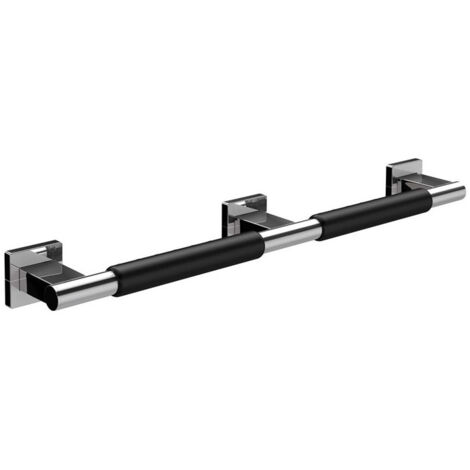 Barre appui SYSTEM 2 665mm. avec revêtement chromé/noir