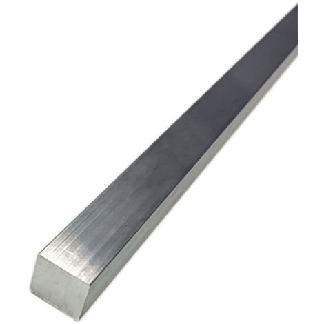 Barre Carrée Aluminium, l. 1/2pouce H. 1/2pouce, L 24pouce ( Prix pour Lot de 5 )
