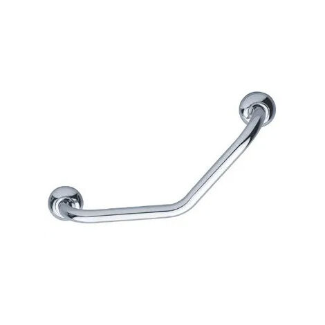 Barre coudée 135 dégré 200x200 mm, diamètre 25 mm Chromée