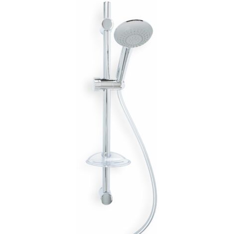 Barre coulissante complète avec douche multi-jets réglable à 3 jets