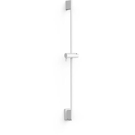 Barre coulissante pour douche avec arrivée d'eau murale Blanc mat - TRES 03493199BM