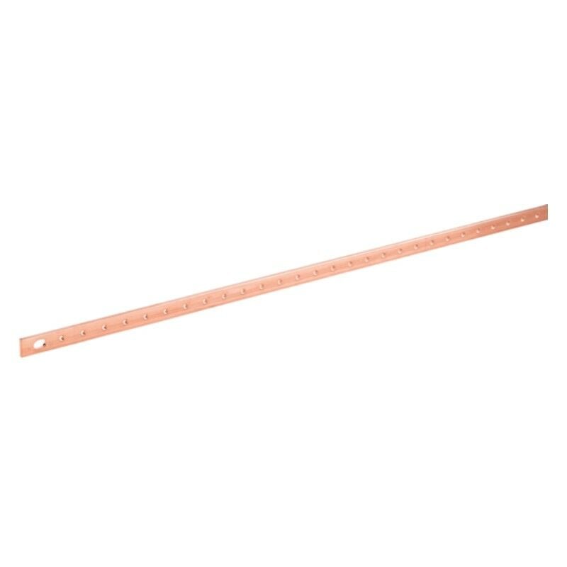 Hager - Barre en cuivre filetée M6 Section 20X5 1000mm UC832