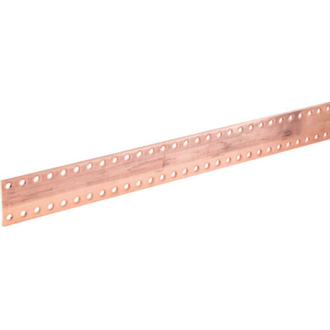 Barre Cu perforée M10 80X5 longueur 1750 (UC966)