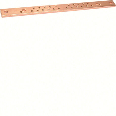 Barre Cu perforée M6 630A 30X10 longueur 430 (UM30A4)