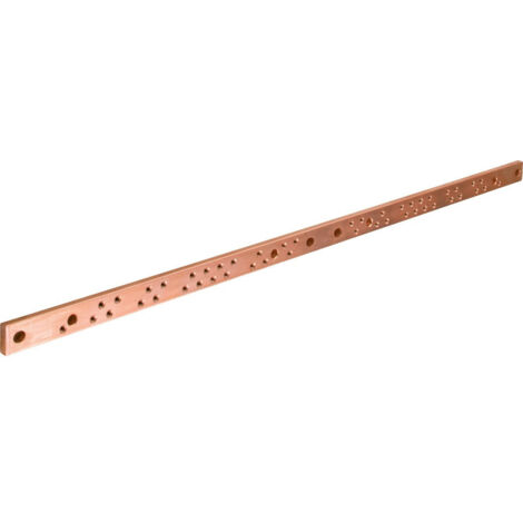 Barre Cu perforée M6 630A 30X10 longueur 880 (UM30A5)
