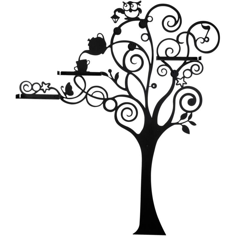 Cotecosy - Etagère en métal Arbre 158 x 5 x 187 cm