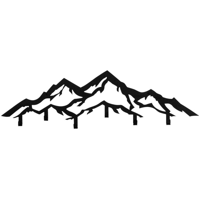 Patère en métal Montagnes