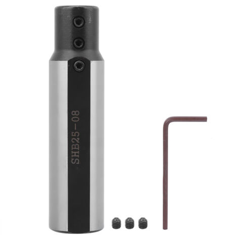 Barre d'alésage SHB25-08 en acier tungstène pour perçage intérieur fin, diamètre 8mm