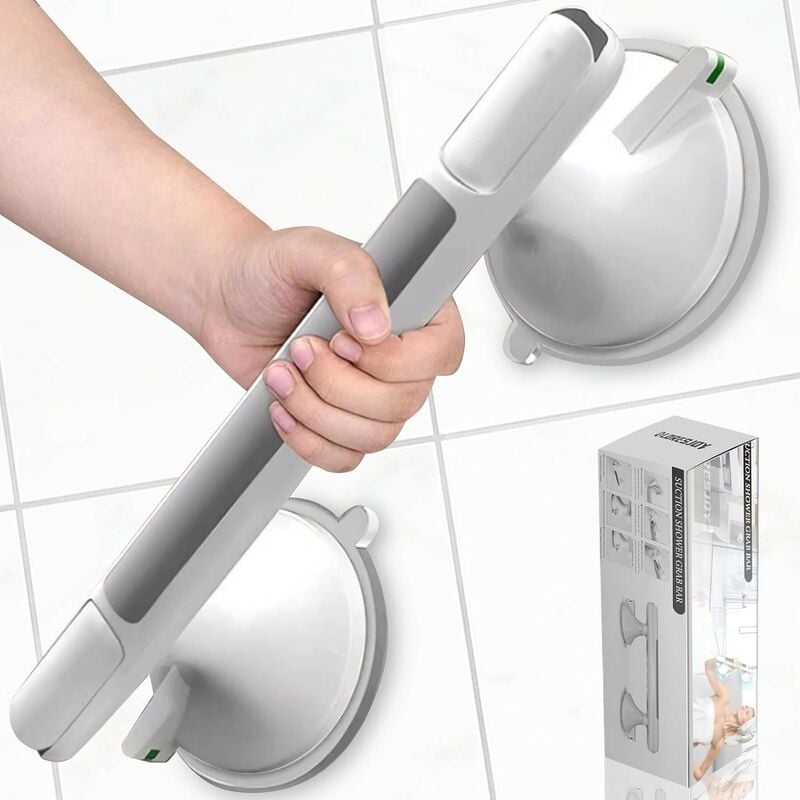 Barre D'Appui 33cm, SéCurité AntidéRapantes Barres D'Appui De Salle De Bain, Barre D'Appui wc, Main courante à ventouse puissante