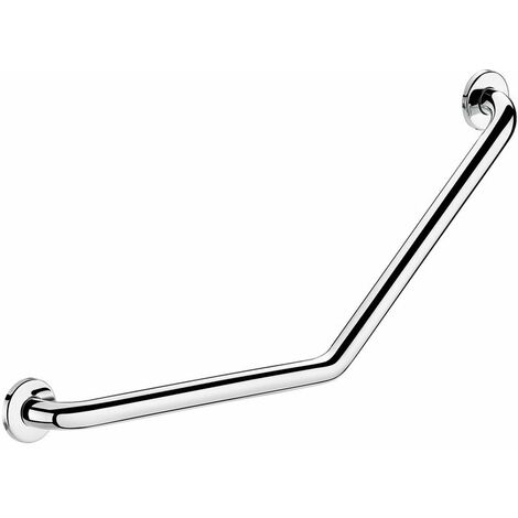 Barre d'appui coudée inox - diamètre 32 mm - Delabie