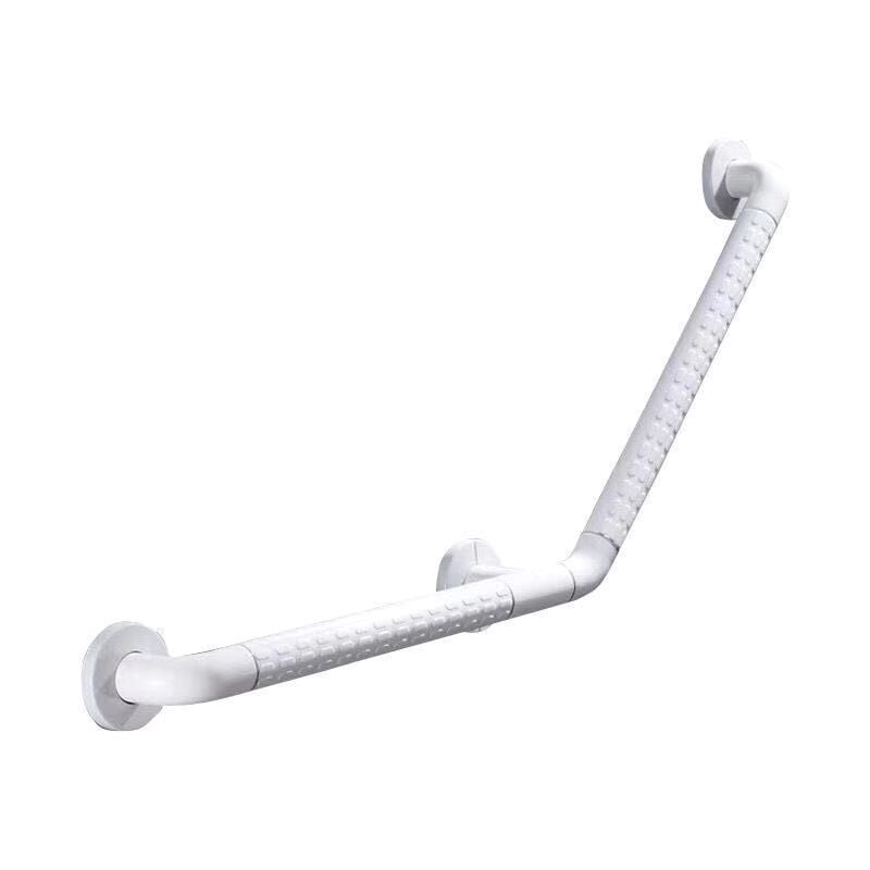 Barre d'appui de douche 135° Barre d'appui en acier inoxydable pvc 45 cm pour toilettes pour personnes handicapées et âgées