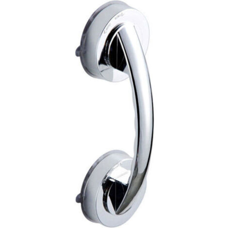 Barre d'appui de poignée de ventouse de salle de bain sans poinçonnage pour poignée de porte de sécurité de salle de douche anti-dérapant, Argent L